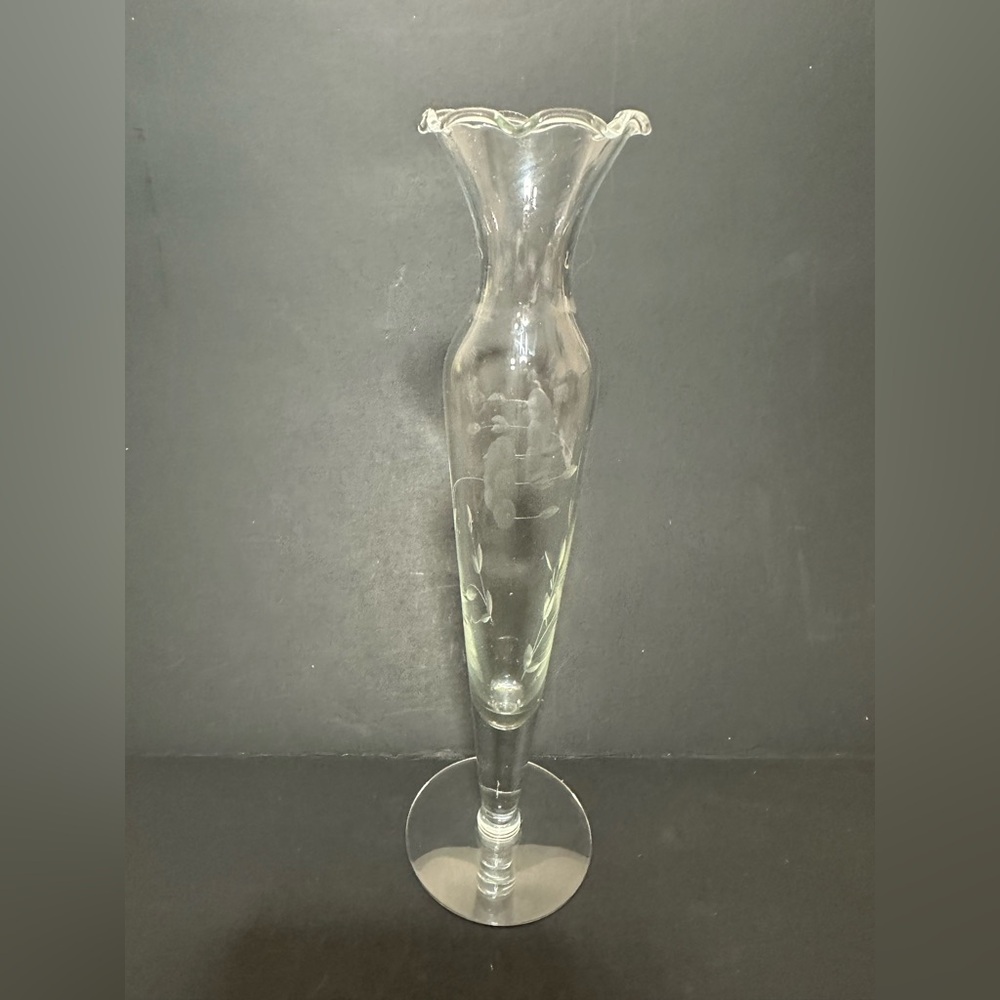 Princess House Clear Glass Vase